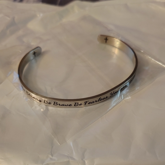 Jewelry - Silver Inspirational Cuff Bracelet